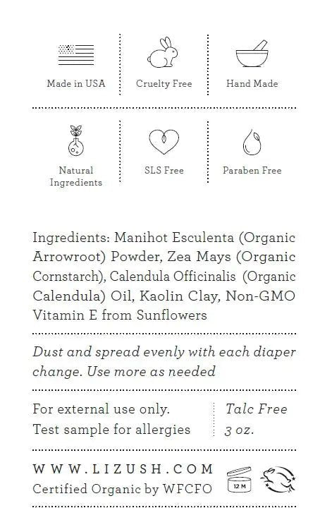 ORGANIC BABY POWDER - Talc Free - Regenerative Marketplace