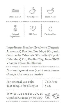 ORGANIC BABY POWDER - Talc Free - Regenerative Marketplace