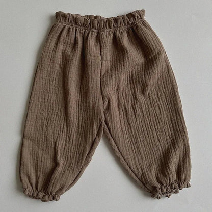 Organic Cotton Toddlers Baby Pants Newborn Spring Summer Cute Print Soft Muslin Clothes Pantalons Capris - Regenerative Marketplace