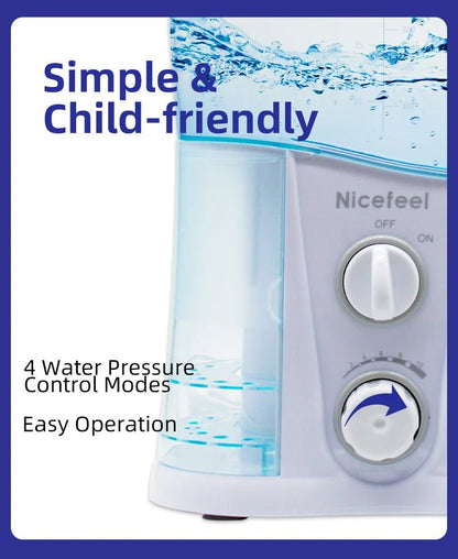 1000ml Electric Oral Irrigator Dental Powder Oral Cleaning Agent Oral Care Dental Powder SPA Ultraviolet Disinfection 7 Nozzles - Regenerative Marketplace