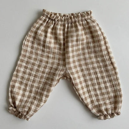 Organic Cotton Toddlers Baby Pants Newborn Spring Summer Cute Print Soft Muslin Clothes Pantalons Capris - Regenerative Marketplace