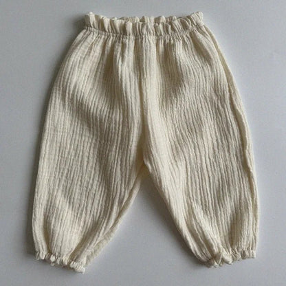 Organic Cotton Toddlers Baby Pants Newborn Spring Summer Cute Print Soft Muslin Clothes Pantalons Capris - Regenerative Marketplace