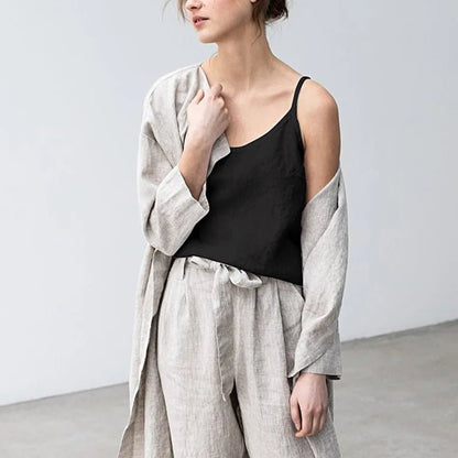 Vintage Cotton Linen Women's Summer Tank Top Sleeveless Harajuku Basic Cuasal Female Top For Girls Camisole Women Clothing - Regenerative Marketplace