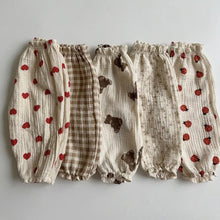 Organic Cotton Toddlers Baby Pants Newborn Spring Summer Cute Print Soft Muslin Clothes Pantalons Capris - Regenerative Marketplace