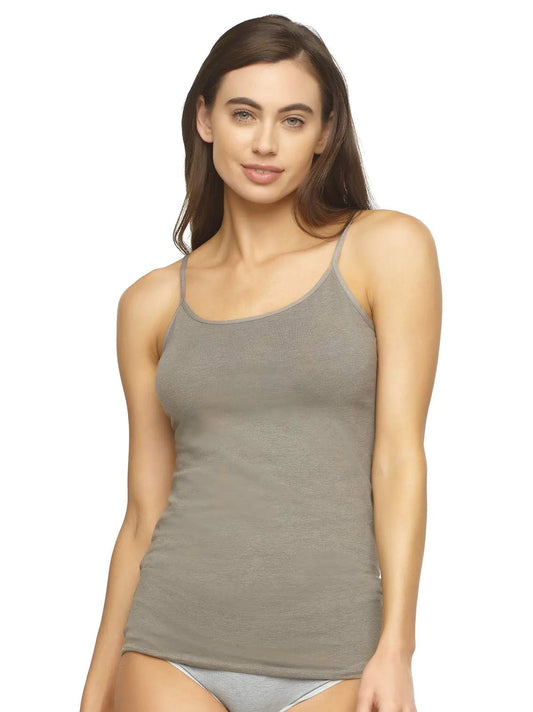 Felina | Organic Cotton Camisole | Plant - Based Dyes | Hypoallergenic (Slate Small) - Regenerative Marketplace