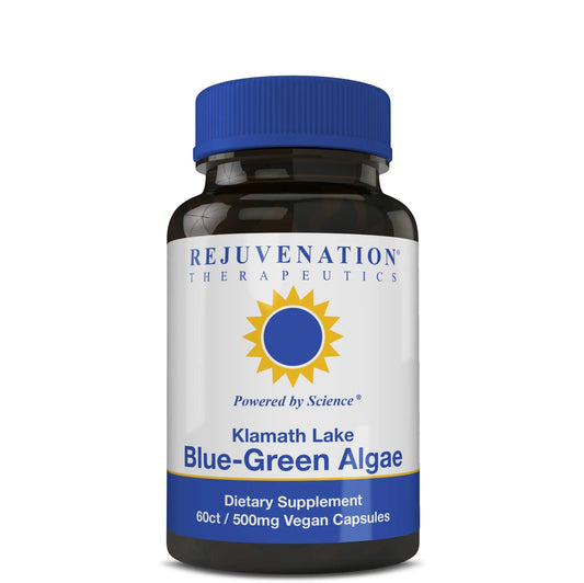 Rejuvenation Therapeutics Klamath Blue-Green Algae | More Powerful Than Spirulina Or Chlorella | Grown from The Clean Pure Source of Klamath Lake (60 Vegan Capsules)