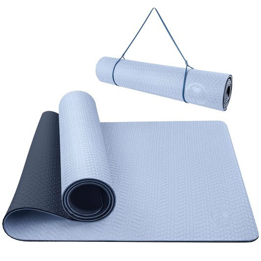 IUGA Yoga Mat Non Slip Anti-tear Yoga Mats Eco Friendly Hot Yoga Mat Thick Workout & Exercise Mat for Yoga Pilates and Fitness (72"x 24"x 6mm)