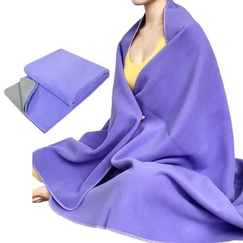 IEADEN Organic Yoga Blanket - Non Slip Blanket Versatile for Yoga Meditation Camping Travel - Washable and Reversible Lightweight Yoga Rug Perfect for Yoga | 60”x80”