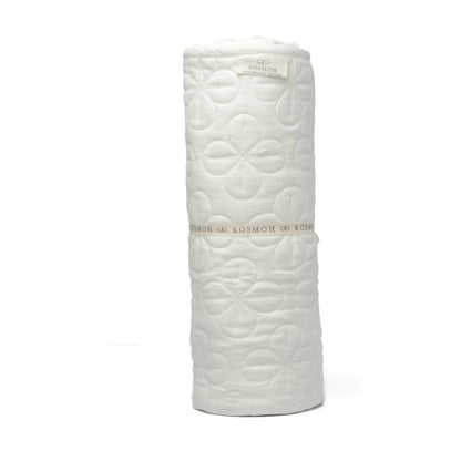 KOSMOH Organic Cotton Yoga Mat Natural Yoga Mats - Yoga Rug - Non Slip 8Mm Thick Exercise Mat Non Slip Fabric Yoga Mat - 72" X 26" (White) - Regenerative Marketplace