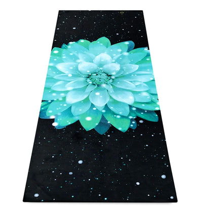 Heathyoga Non Slip Hot Yoga Towel 100% Microfiber Non Slip Yoga Mat Towel for Hot Yoga Pilates and Fitness Exclusive Corner Pockets Design + Free Spray Bottle - Regenerative Marketplace