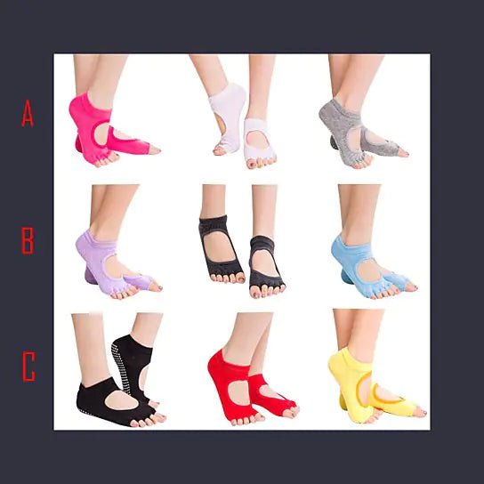 Peep Toe Yoga Socks 3 Pair Pack - Regenerative Marketplace