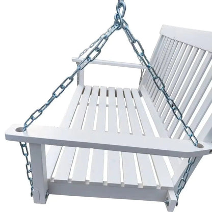 Wooden Bench Swing With Chain - Regenerative Marketplace