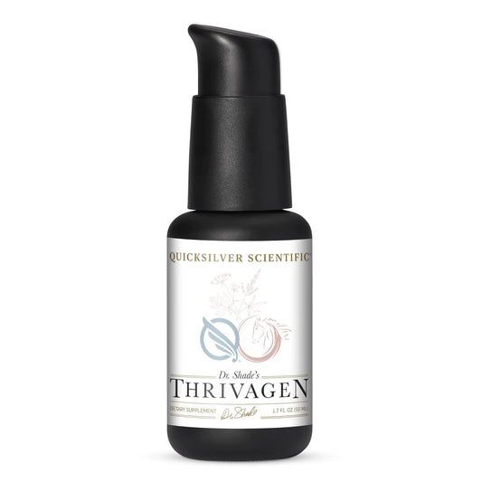 Quicksilver Scientific Thrivagen - Womens Health Supplement with 15 Energy Hormone Balance & Adrenal Support Botanicals - Adaptogenic Herbs with Shatavari Rhodiola & Maca Root (1.7oz / 50ml) - Regenerative Marketplace