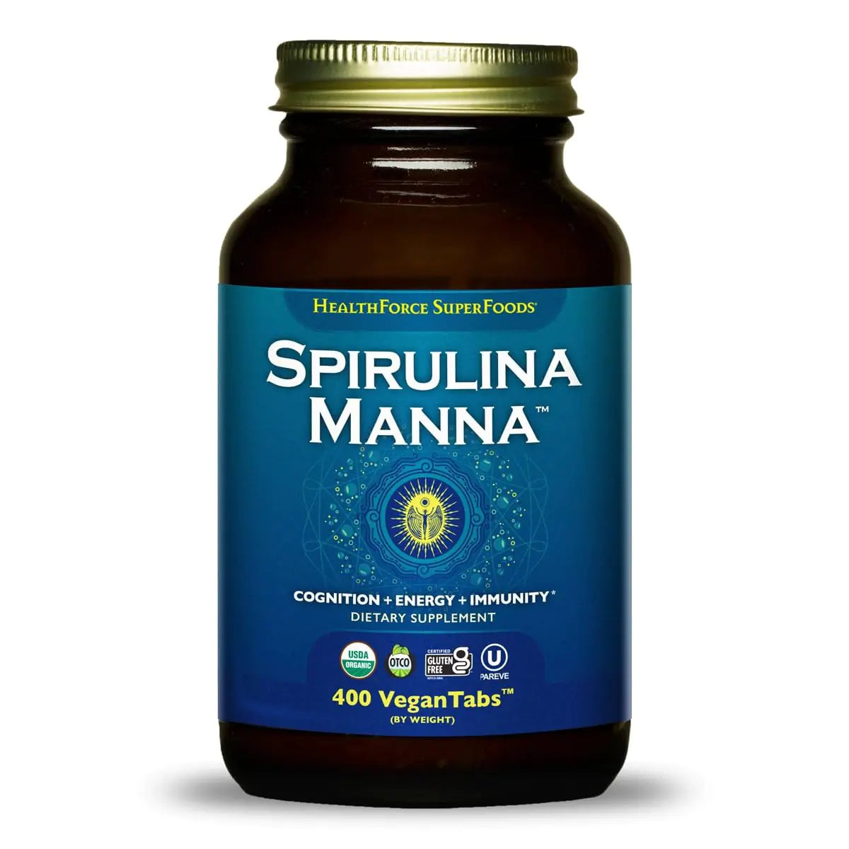 HealthForce SuperFoods Spirulina Manna - Tablet - 400 Vegan Tablets