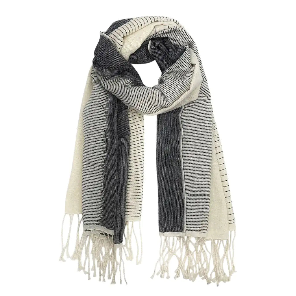 Striped Organic Cotton Scarf - Regenerative Marketplace
