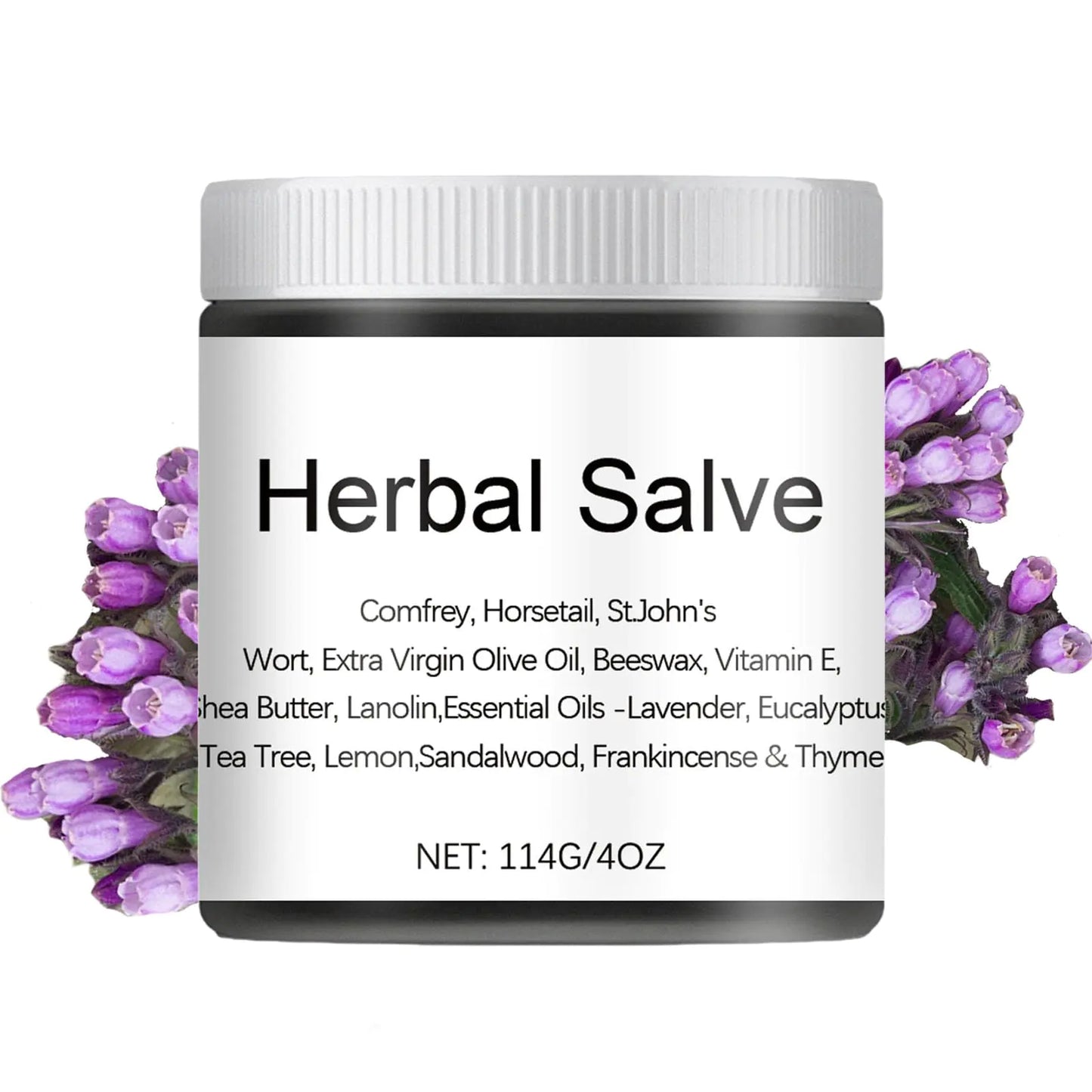 HABOHUSE Organic Herbal Salve 4oz - Comfrey Organic Herbal Salve Cream Ointment