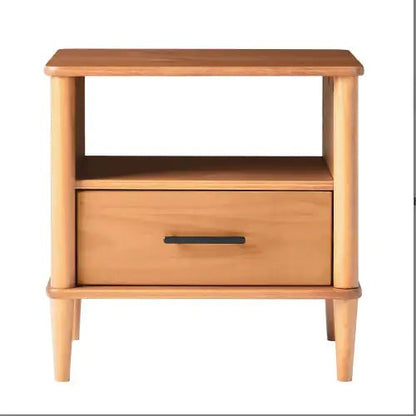 Transitional Solid Wood Spindle Nightstand Caramel - Regenerative Marketplace