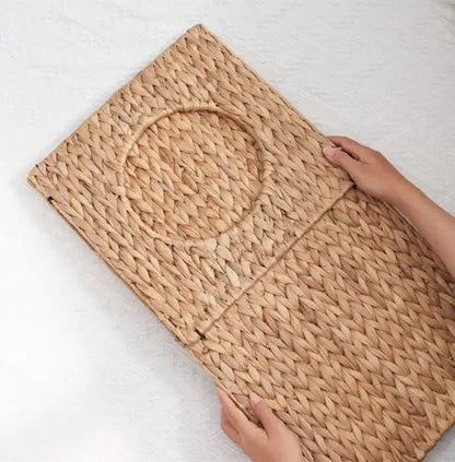 Weaving Rattan Square Cat Bed Cave - Regenerative Marketplace