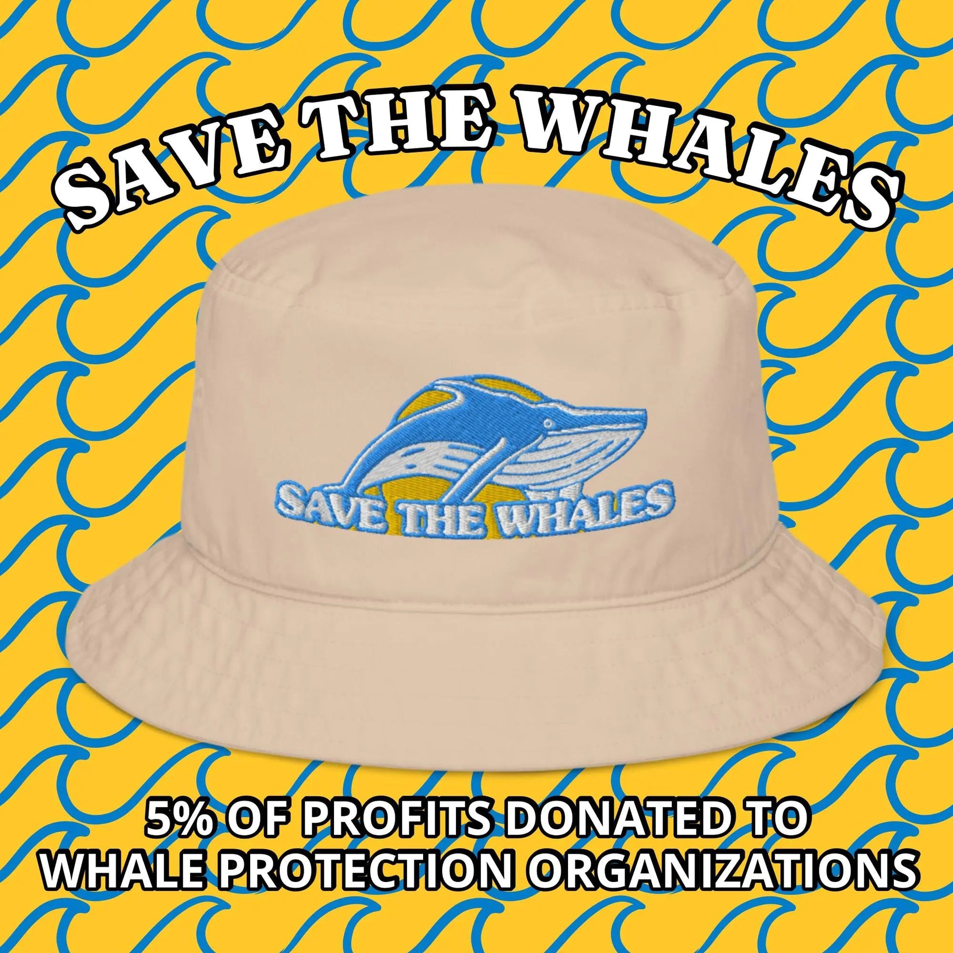 Save the Whales Organic bucket hat - Regenerative Marketplace