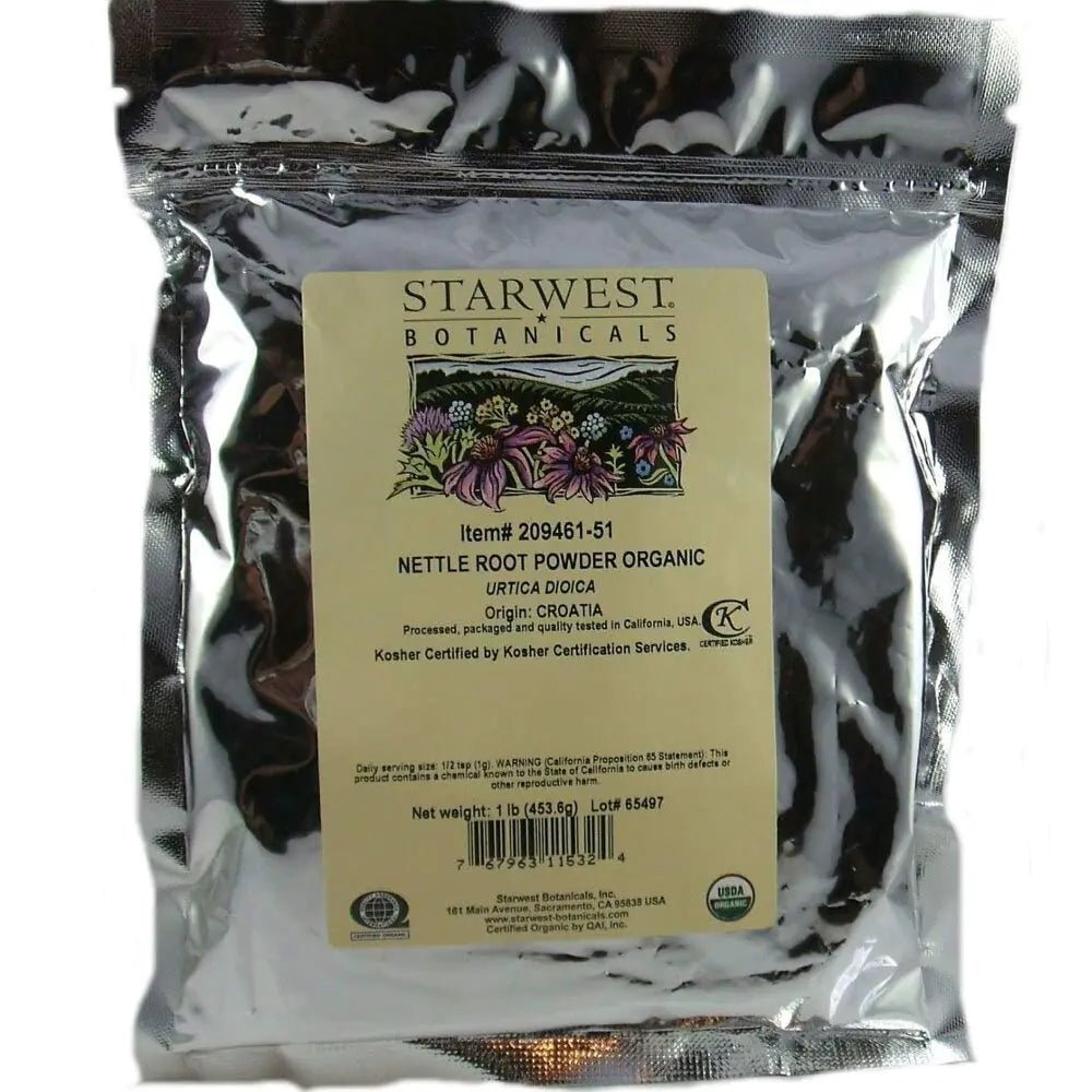 Starwest Botanicals Organic Nettle Root Powder 1 Pound - Regenerative Marketplace