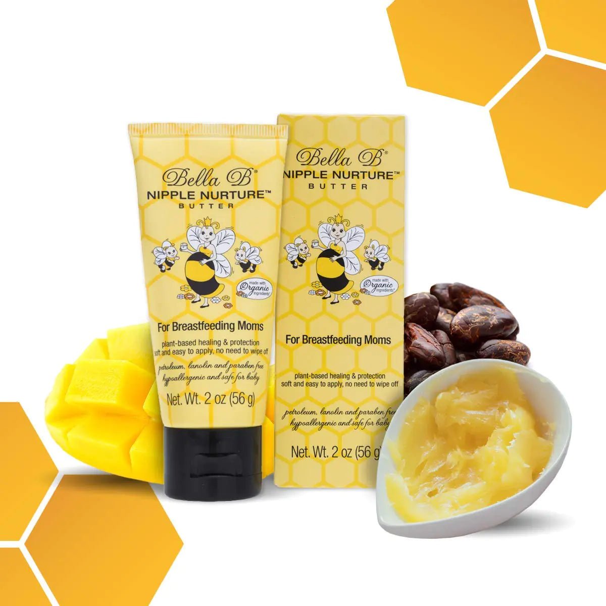 Bella B Nurturing Nipple Butter 2 oz - Organic Nipple Cream For Breastfeeding - Natural Nipplecreams For Breastfeeding - Breastfeeding Nipple Cream - Nipple Cream For Breastfeeding Organic - Regenerative Marketplace