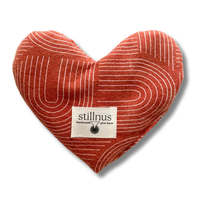 Stillnus Heart - Shaped Weighted Eye Pillow - Organic Lavender & Flax Seed | Hot/Cold Therapy for Relaxation Stress Relief & Meditation | Valentines Day Gift for Women Moms & Yoga Lovers - Regenerative Marketplace