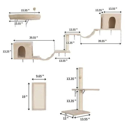 Wall - mounted Cat Trees, Cat Furniture - Regenerative Marketplace