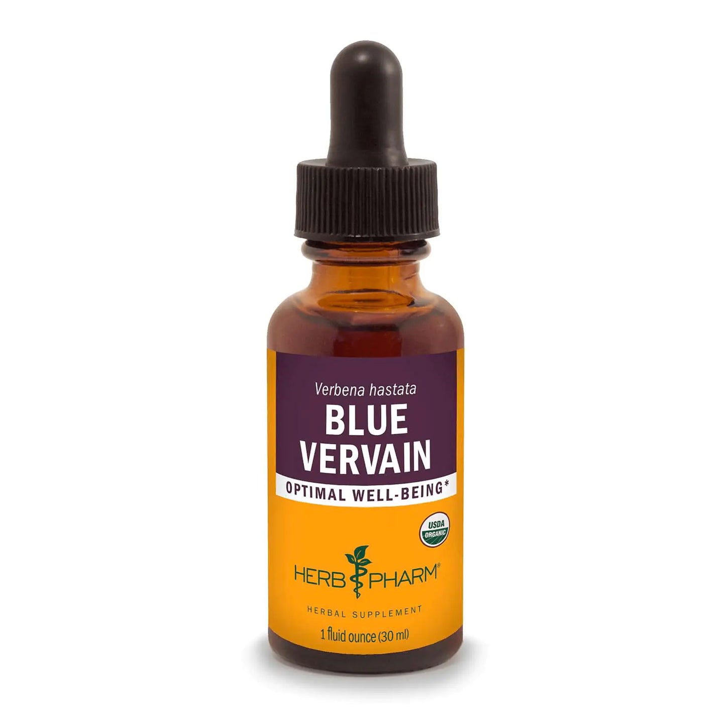Herb Pharm Certified Organic Vervain Liquid Extract Blue 1 Fl Oz - Regenerative Marketplace