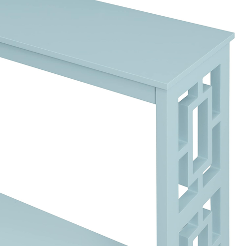 Town Square Console Table with Shelf, Sea Foam - Regenerative Marketplace