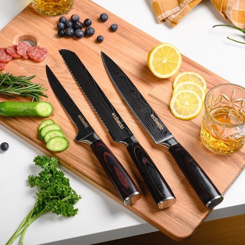 Seido Knives Japanese Master Chef Knife Set, 8 - Piece Professional Kitchen Knives - Regenerative Marketplace