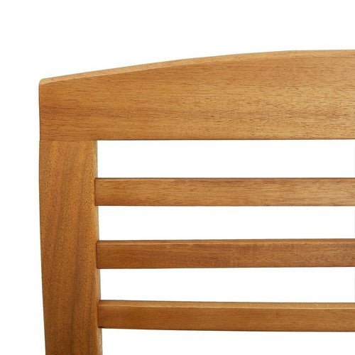 Garden Chair Set of 2 Natural wood Solid acacia wood Standard - Regenerative Marketplace
