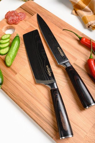Seido Knives Japanese Master Chef Knife Set, 8 - Piece Professional Kitchen Knives - Regenerative Marketplace