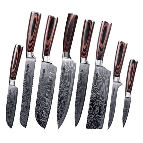 Seido Knives Japanese Master Chef Knife Set, 8 - Piece Professional Kitchen Knives - Regenerative Marketplace