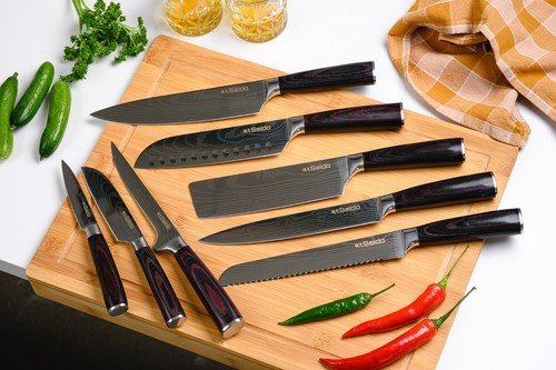 Seido Knives Japanese Master Chef Knife Set, 8 - Piece Professional Kitchen Knives - Regenerative Marketplace