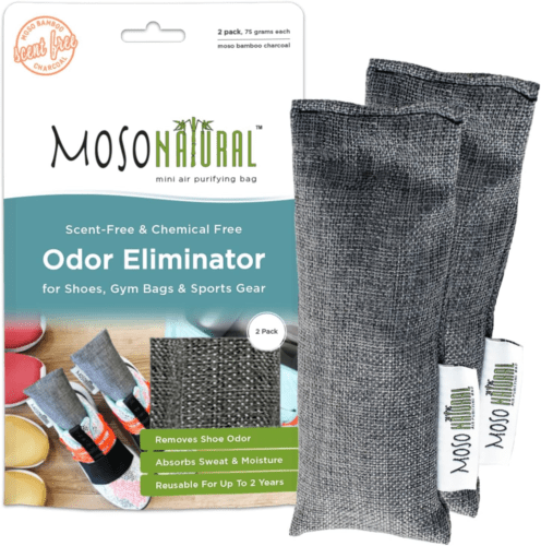 Moso Natural Shoe Deodorizer Insert | Charcoal Odor Absorber for Shoes | Gym Bag - Regenerative Marketplace