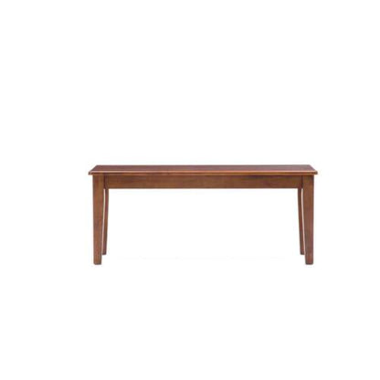 Boraam Bench 44 - in Shaker Constructed Eco - friendly Rubber Wood Frame Walnut - Regenerative Marketplace