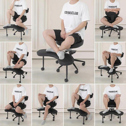 ELECWISH Criss Cross Legged Chair with Wheels, Meditation Chair, ADHD Yoga Chair - Regenerative Marketplace