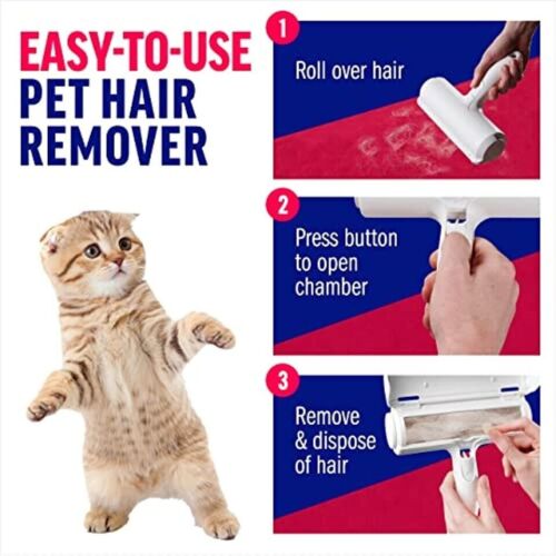 Reusable Dog Cat Pet Hair Remover Roller for Furniture, Couch, Carpet, Car Seat. - Regenerative Marketplace
