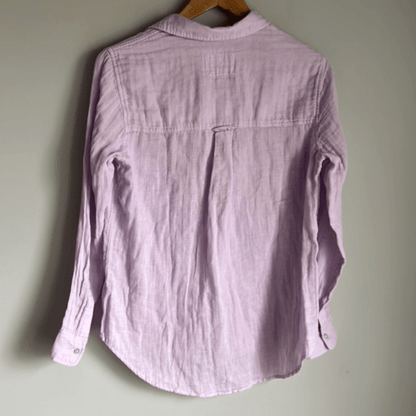 NEW Rails Ellis Organic Cotton Button - Up Shirt in Orchid - Regenerative Marketplace