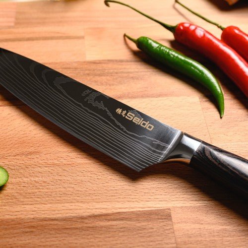 Seido Knives Japanese Master Chef Knife Set, 8 - Piece Professional Kitchen Knives - Regenerative Marketplace