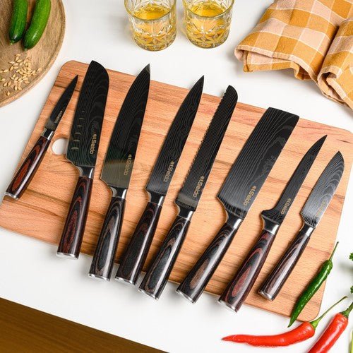 Seido Knives Japanese Master Chef Knife Set, 8 - Piece Professional Kitchen Knives - Regenerative Marketplace