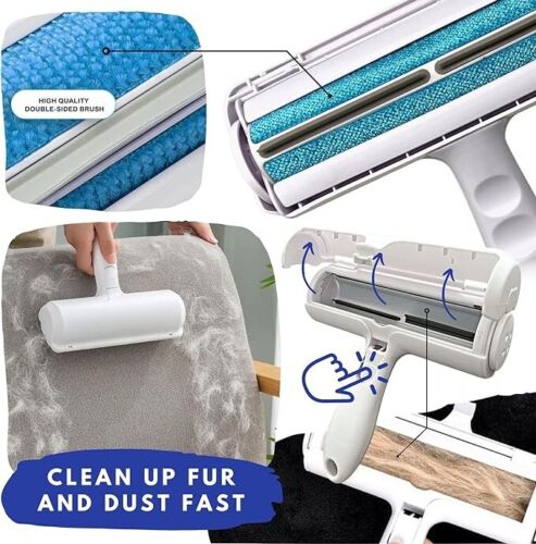 Reusable Dog Cat Pet Hair Remover Roller for Furniture, Couch, Carpet, Car Seat. - Regenerative Marketplace