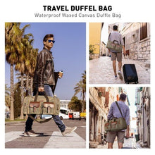 Waxed Canvas Duffle Bag - 50L Waterproof Weekender Overnight Travel Bag - Regenerative Marketplace