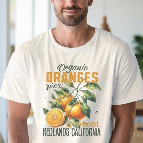 Organic Oranges Tee Juicy Sweet Citrus Fruit TShirt - Regenerative Marketplace