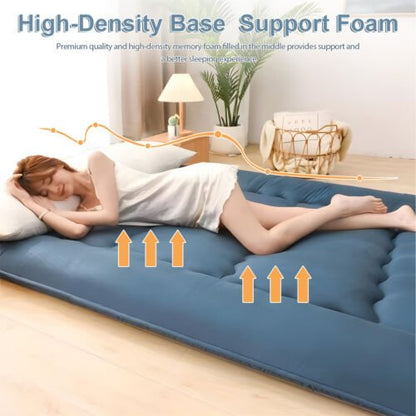 Japanese Futon Mattress Soft Tatami Floor Sleep Mat Foldable for Travel Camping - Regenerative Marketplace