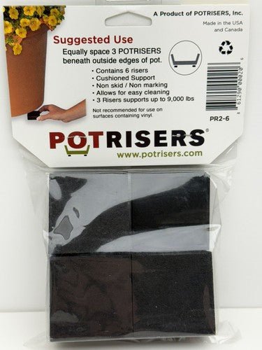2 X 6 PotRisers Eco Friendly Recycled USA Planter Pot Riser Feet For Large Pots - Regenerative Marketplace