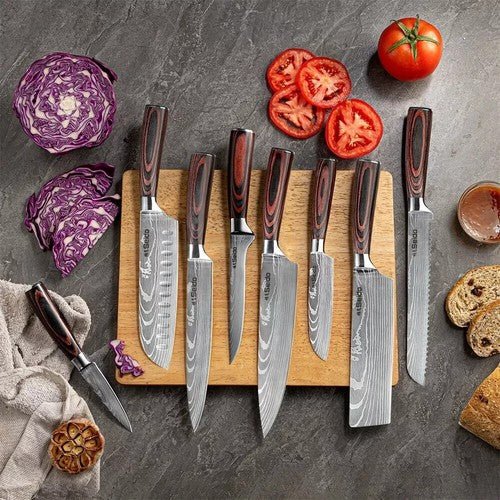 Seido Knives Japanese Master Chef Knife Set, 8 - Piece Professional Kitchen Knives - Regenerative Marketplace