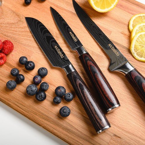 Seido Knives Japanese Master Chef Knife Set, 8 - Piece Professional Kitchen Knives - Regenerative Marketplace