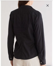 Frank & Eileen Organic Cotton Button - Up Shirt Black XS $228 - Regenerative Marketplace