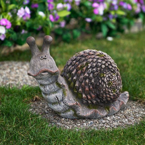 Northlight 15" Slowpoke Snail Outdoor Garden Statue - Regenerative Marketplace